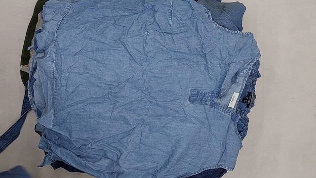 Блузки, рубашки женские джинсовые  секонд оптом 2 пак