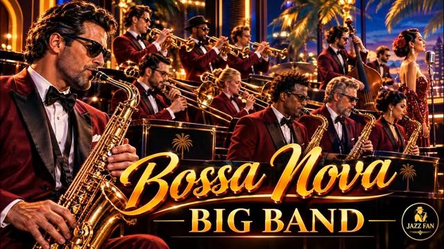 BOSSA NOVA BIG BAND «Летний вечер». Микс из джазовых и винтажных композиций.