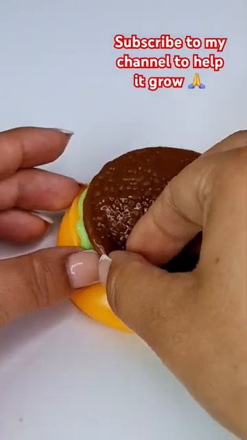Слайм в стиле бургера (ASMR)