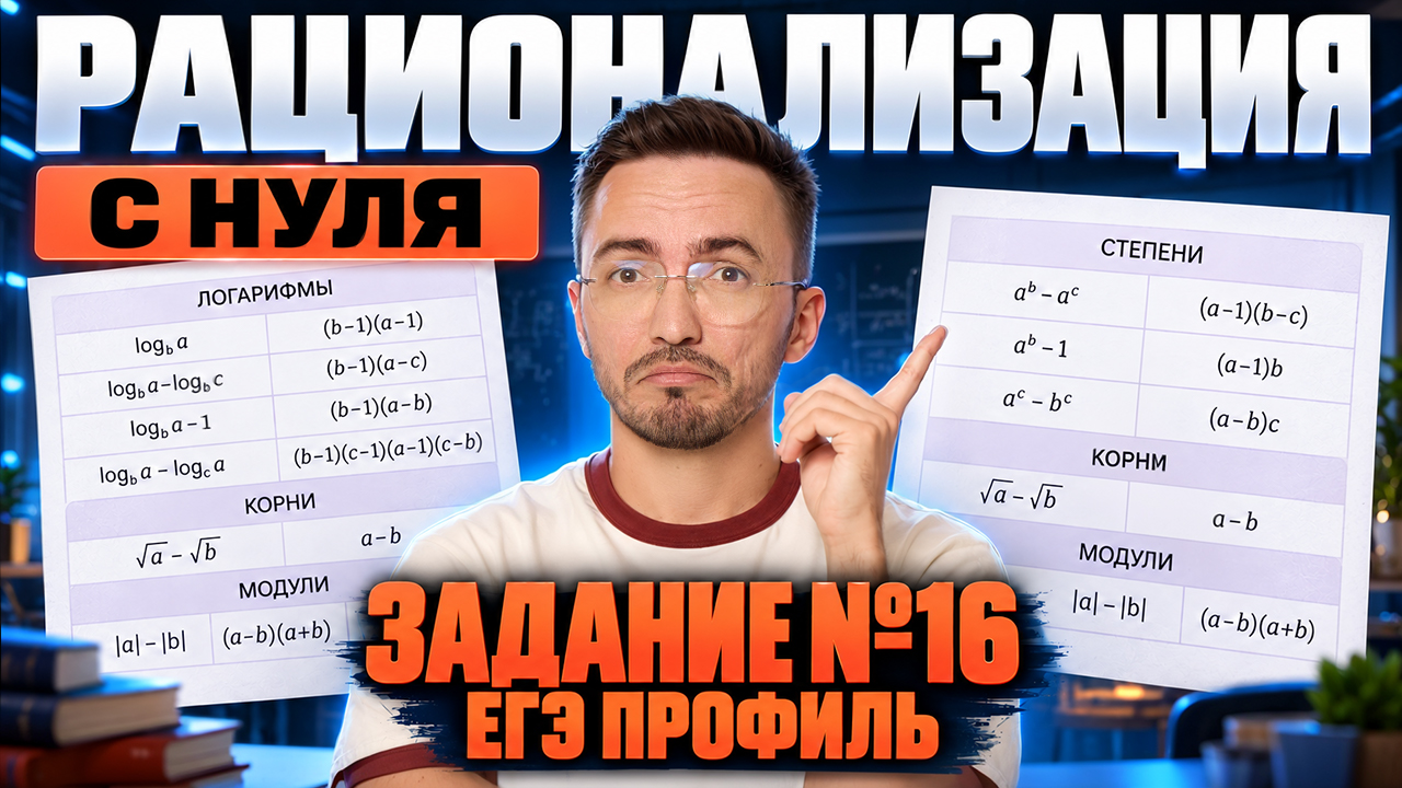 Рационализация с нуля | Задание16 ЕГЭ профильная математика 2027 | Умскул