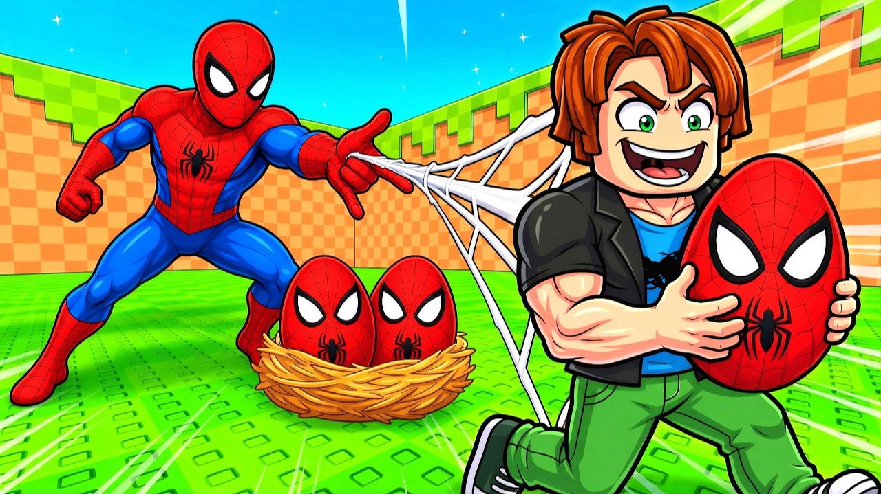 Я Украл Яйца 🕷ЧЕЛОВЕКА ПАУКА в Укради Яйцо Роблокс!