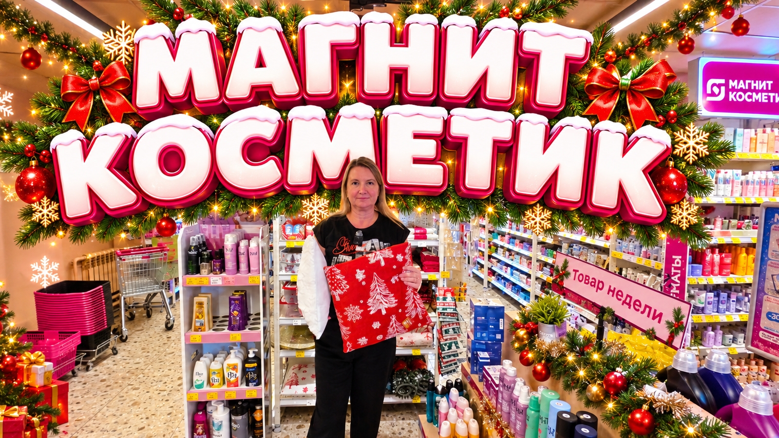 МАГНИТ КОСМЕТИК НОВОГОДНИЙ🎄ЗАТАЩИЛА мужа🤯ЗАЖГЛИ ОГНИ🎇🕯