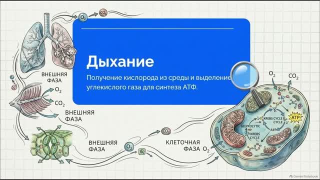 Биология 10 класс 37 Дыхание организмов
