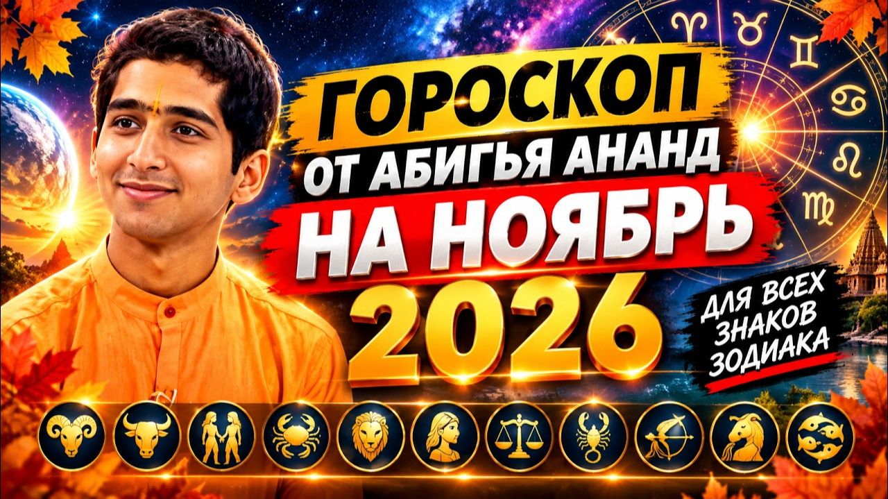 АБИГЬЯ АНАНД ГОРОСКОП НА НОЯБРЬ 2026 ГОДА ПРЕДСКАЗАНИЕ