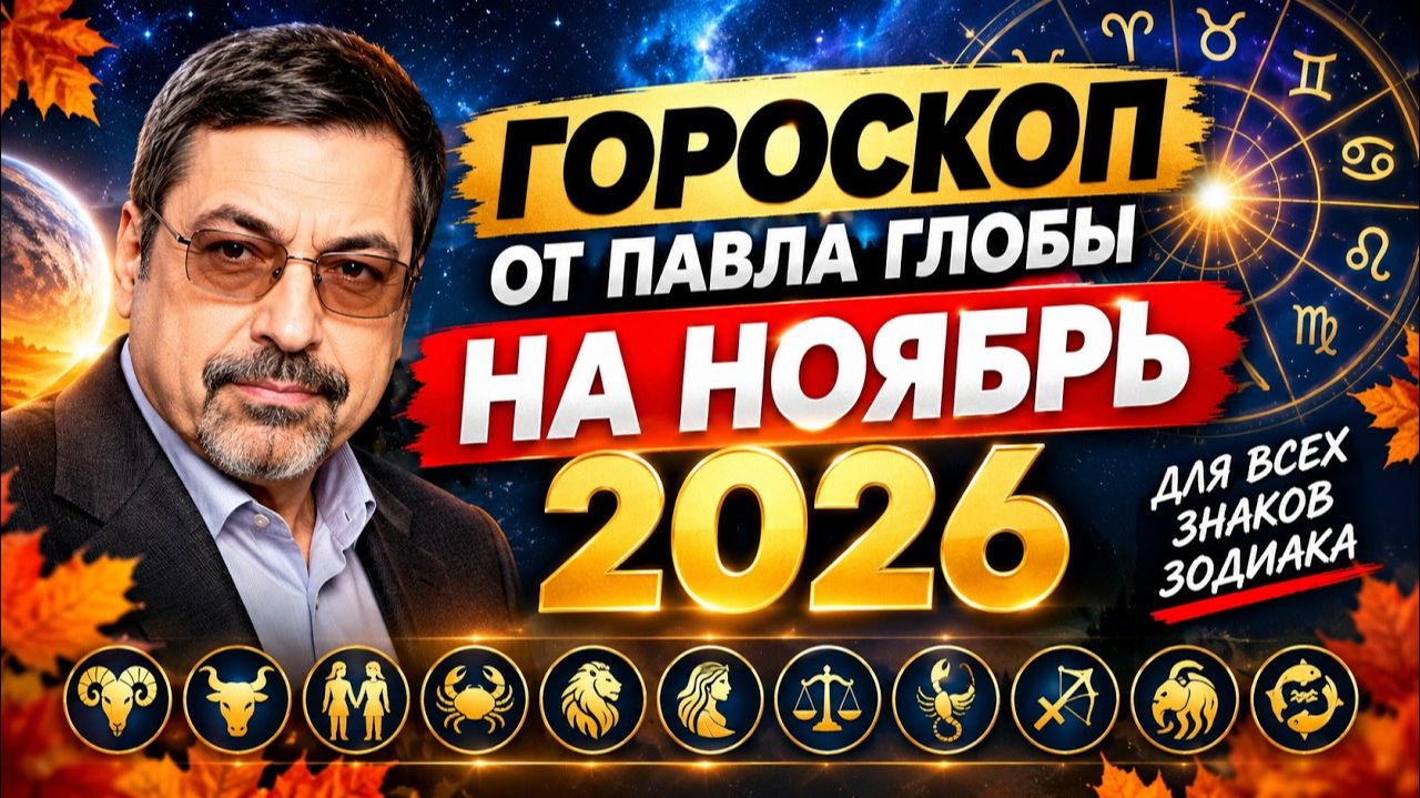 ГОРОСКОП ОТ ПАВЛА ГЛОБЫ НА НОЯБРЬ 2026 ГОДА