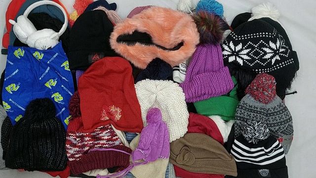 Шапки, шарфы секонд оптом 4 пак
