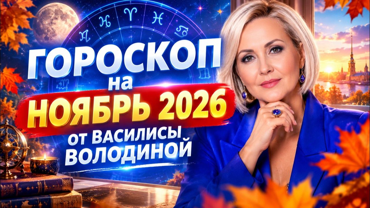 Гороскоп на Ноябрь 2026 года от Василисы Володиной