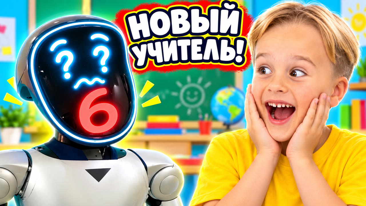 Влад и Ники - весёлая история про нового робота-учителя