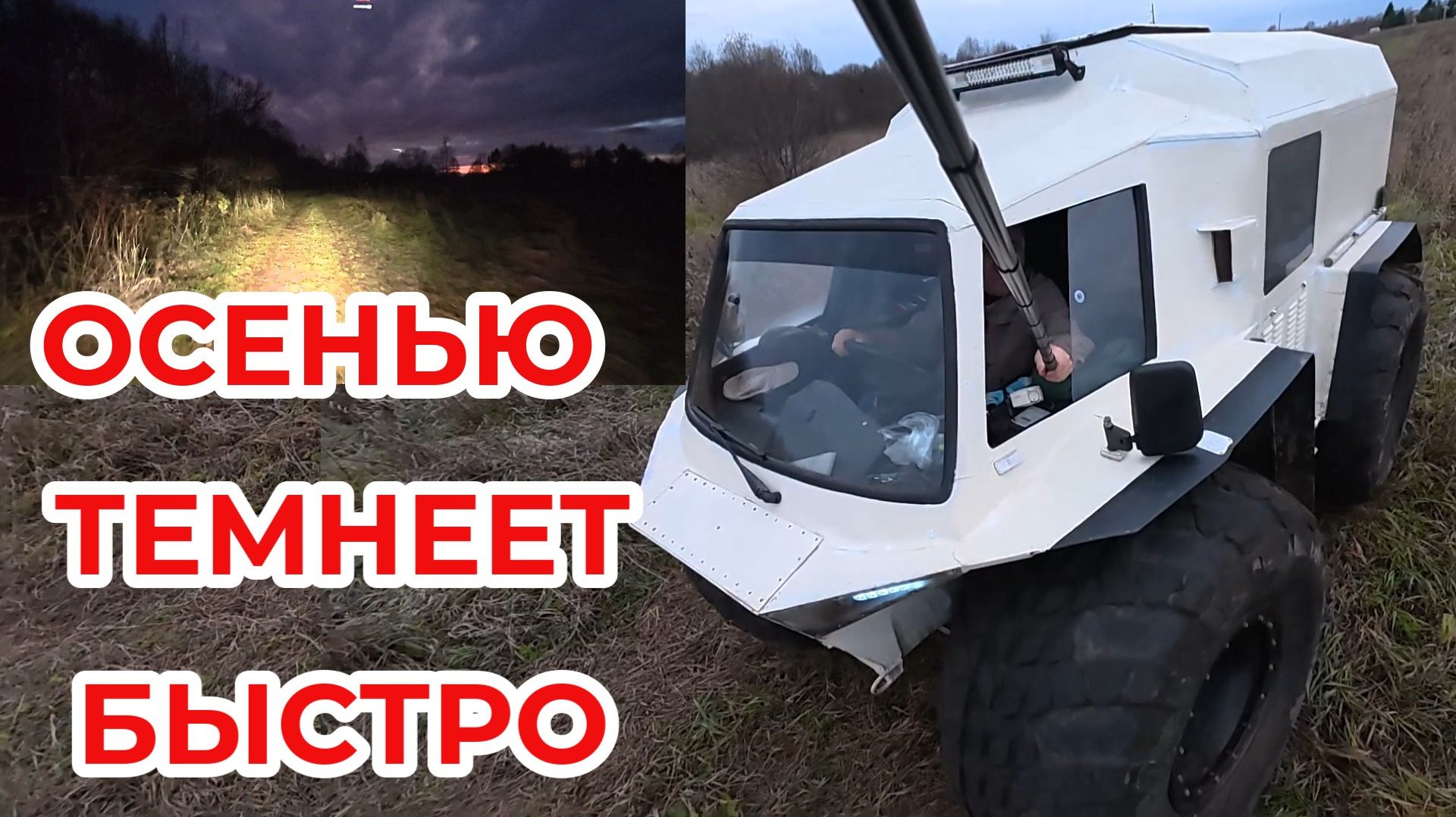 Покатушки на снегоболотоходе Белый Лис