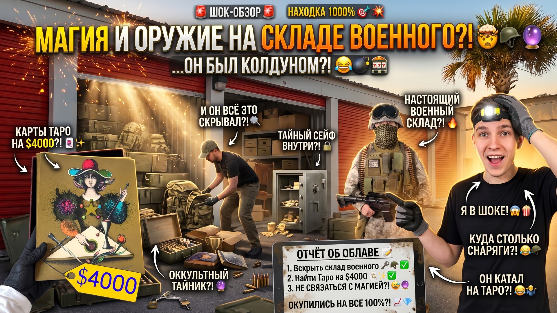 Магия и таро. Склад военного вернули.
