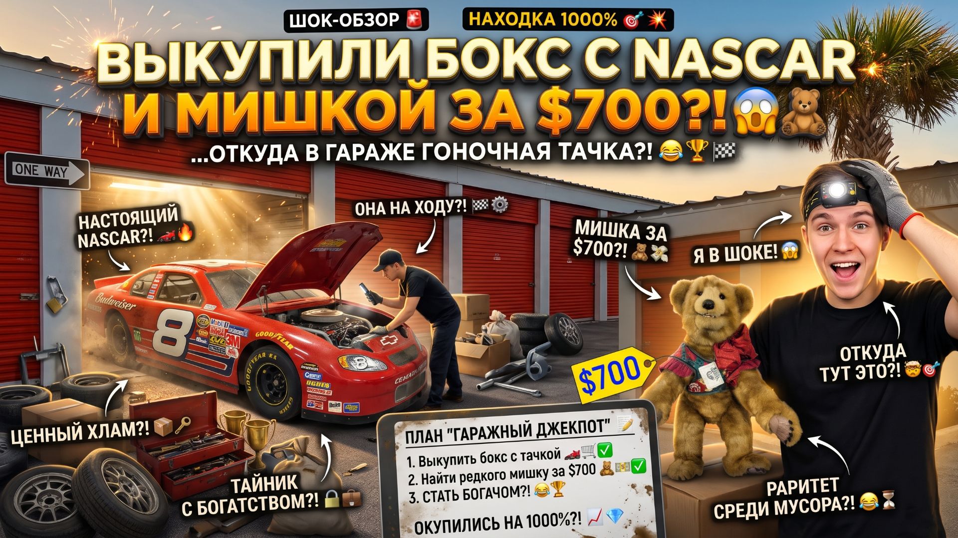 Находки в гараже. Мишка за $700 Антиквариат и винтаж.