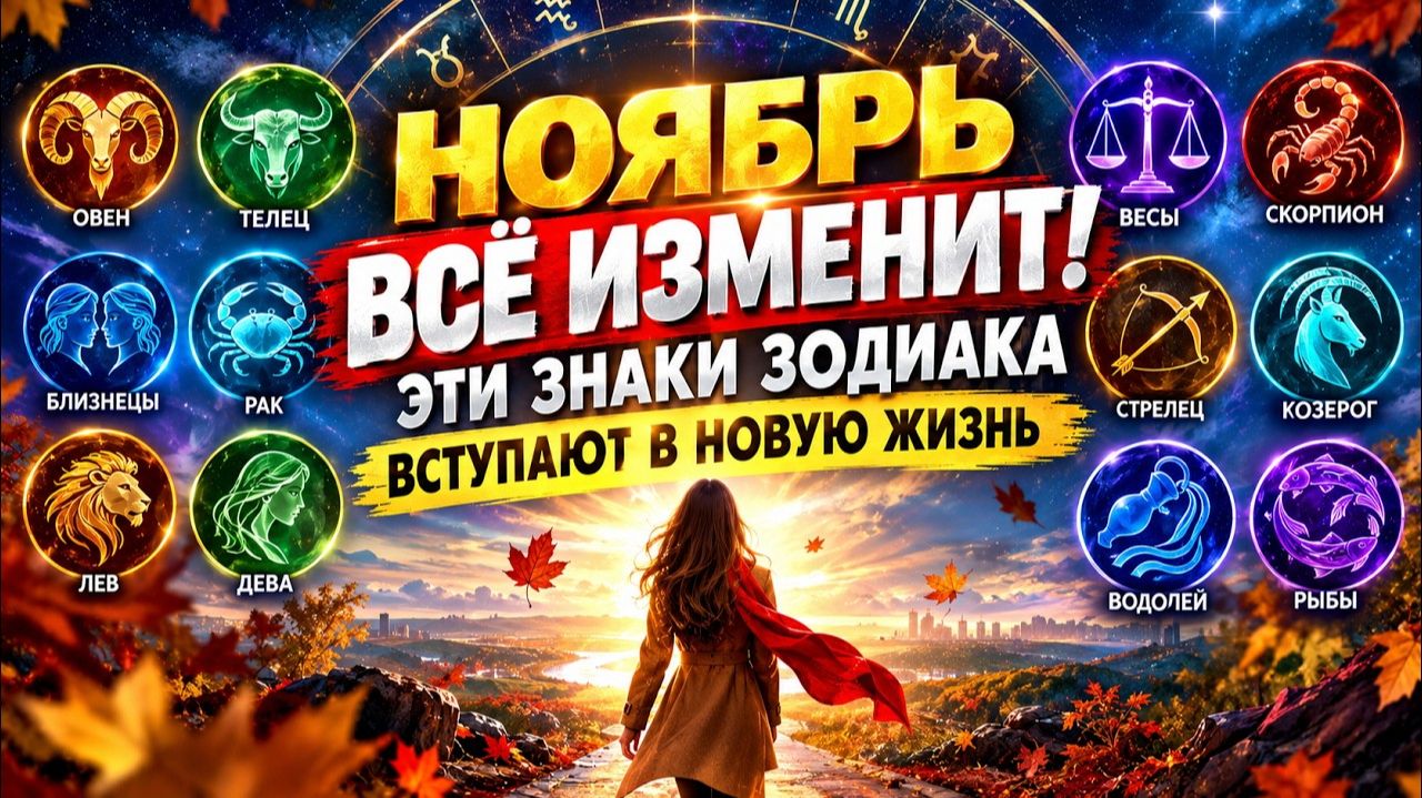 Гороскоп на ноябрь 2026: все знаки ждут перемены?