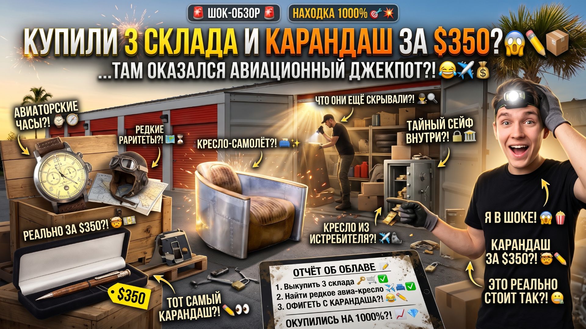 Купили три склада. Карандаш за $350.