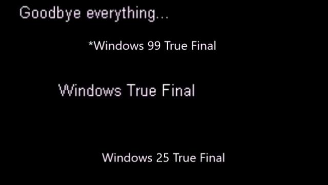 Windows Never Released