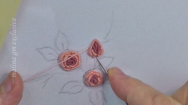 Hand Embroidery Brazilian Embroidery Roses rococo stitch смотреть онлайн