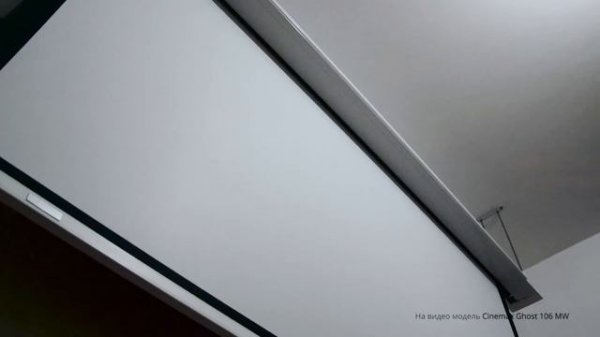 Моторизованный проекционный экран для скрытого монтажа Cinemax Ghost | PandaTrade.ru