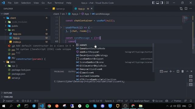 Chat app (React + Socket IO) in 1 Hour ? смотреть онлайн