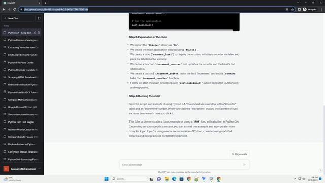 Python 3 4 Using a FOR loop and want to use a button to increment the loop смотреть онлайн