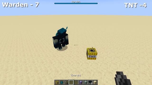 Can Warden Survive The Explosions Of Nuclear TNTs? Warden Vs POWERFUL TNT In Minecraft
