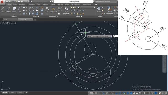 AUTOCAD 2D DRAWING 3 | AUTOCAD TUTORIAL смотреть онлайн