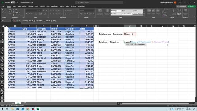 SUMIF Excel with unique values dropdown list смотреть онлайн