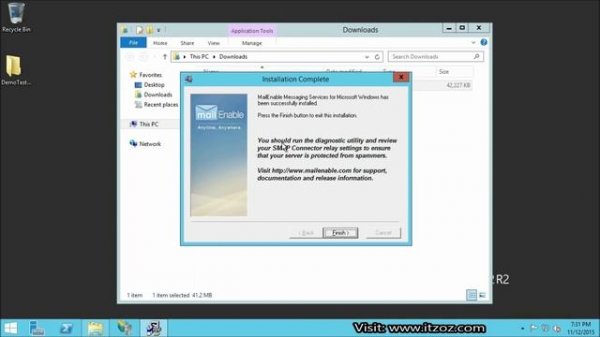 How to setup mail server mailenable on Windows Server 2012 r2