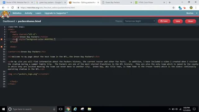 HTML Background Color and Center Alignment смотреть онлайн