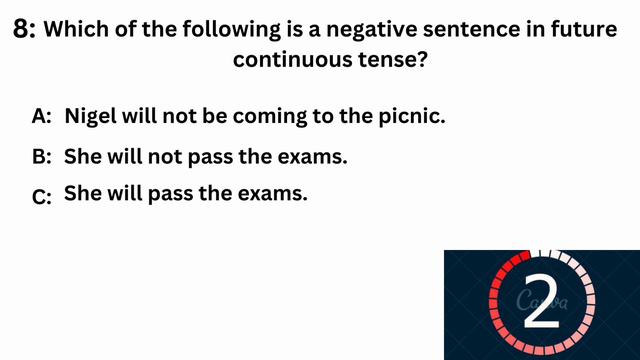 Future Continuous Tense MCQs | Grammar test смотреть онлайн