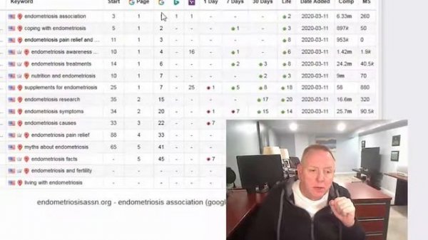 SEO reporting example