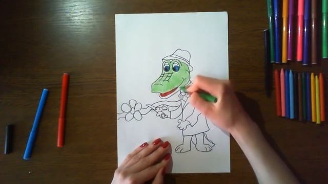 Простые рисунки | нарисуем крокодила гену смотреть онлайн
