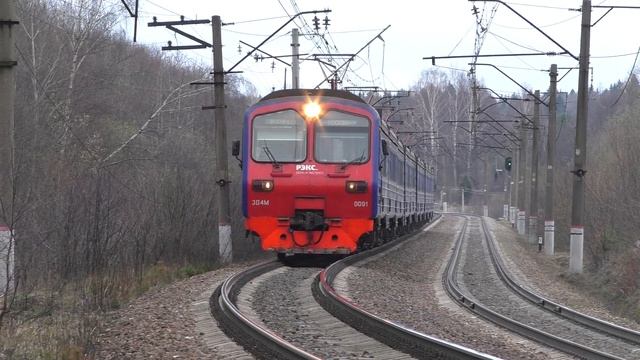 Самый старый РЭКС на МЖД электропоезд ЭД4М-0091 смотреть онлайн