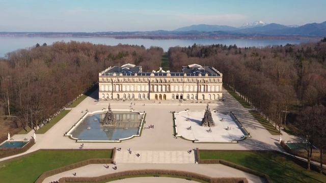 Castle Herrenchiemsee by DJI Mavic 2 Pro drone смотреть онлайн