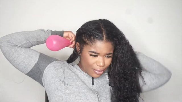 NATURAL CURLY HAIRSTYLE | DUTCH BRAIDS | PROTECTIVE STYLE смотреть онлайн