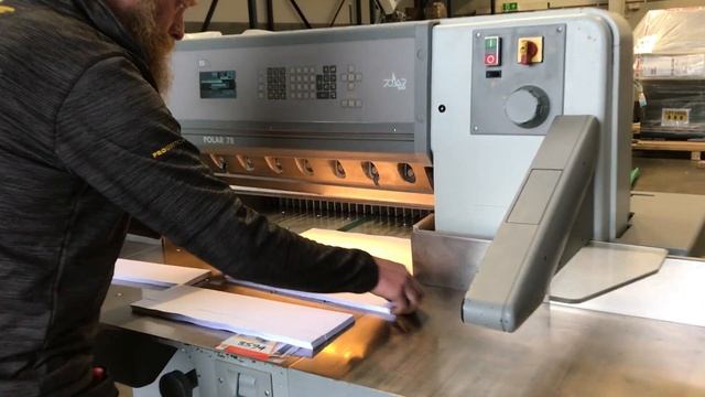 used polar 78 es paper guillotine from Gab Supplies Ltd fully checked and serviced 2001 смотреть онлайн