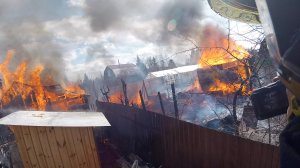 Пожар в сухую и жаркую погоду