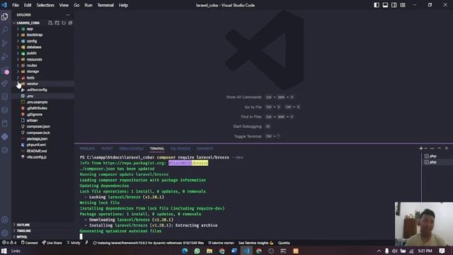 Tutorial Menginstall Laravel Breeze смотреть онлайн