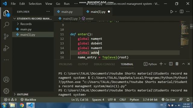Students Record Management System Project using Python Tkinter without database system working 100% смотреть онлайн