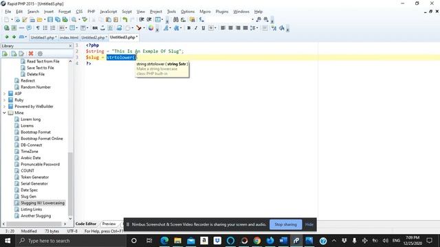 Generating Slug With PHP смотреть онлайн