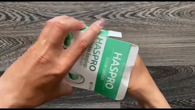 Силиконовые беруши для сна Haspro Silicone 6 пар мятного цвета смотреть онлайн