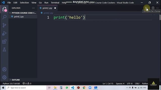 Python tutorial | #1 | Print function| CODE Crakers смотреть онлайн