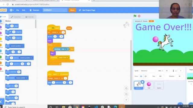 Scratch: Unicorn Jumper Game смотреть онлайн