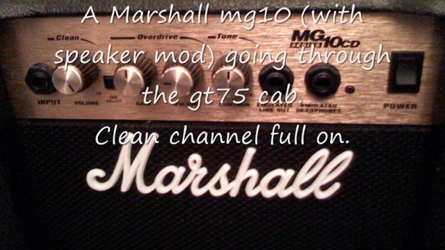 Vox AC4 TV8 and GT75 vs Marshall MG10 shootout. смотреть онлайн