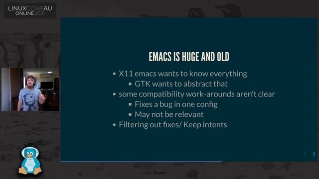 "Teaching an old Bovine Gnu Tricks: What's next for Emacs?" - Jeffrey Walsh (LCA 2021 Online) смотреть онлайн