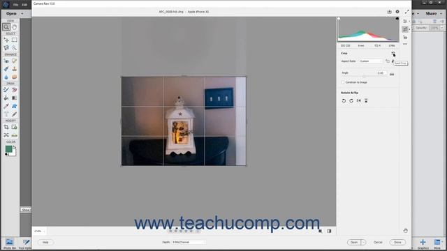 Photoshop Elements 2021 Tutorial Crop and Rotate Tools in Camera Raw Adobe Training смотреть онлайн