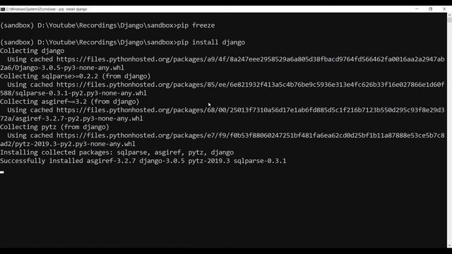 Django 3.0 Installation смотреть онлайн