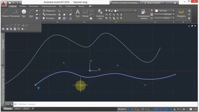 8 Сплайн AutoCad смотреть онлайн