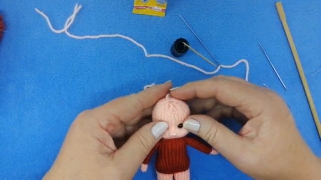 МК Малипусечка. 3 часть. Куколка связана спицами. смотреть онлайн