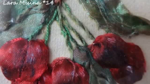 Remintos dovanos Framed Art gift ideas - Ribbon Embroidery Вышивка лентами Kurdele nakışi смотреть онлайн