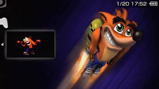 Crash Bandicoot custom PSP menu (PS1 emulator) смотреть онлайн