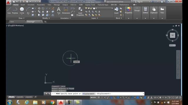 AutoCAD I 12-03 Move Using the First Point As Displacement смотреть онлайн